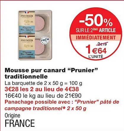 Mousse pur canard “Prunier” traditionnelle
