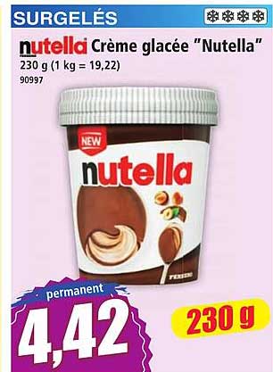 nutella Crème glacée "Nutella"