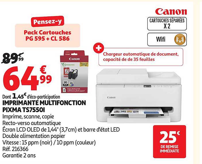 Pack Cartouches PG 595 + CL 586