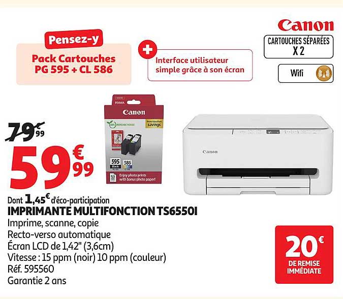 Pack Cartouches PG 595 + CL 586