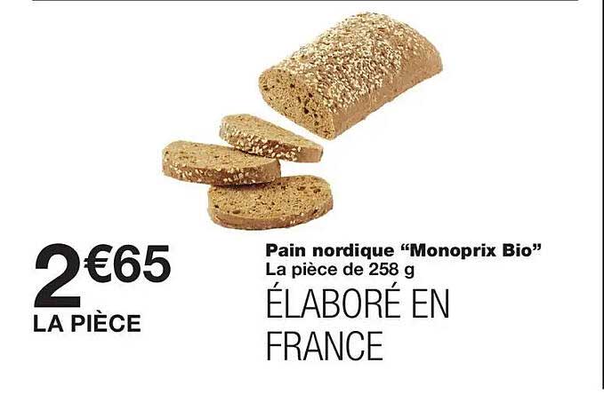 Pain nordique “Monoprix Bio”