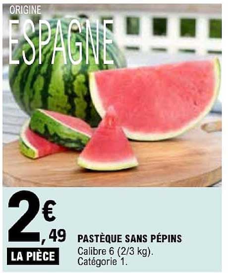 PASTÈQUE SANS PÉPINS