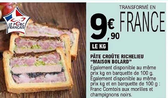 PÂTE CROÛTE RICHELIEU “MAISON BOLARD”