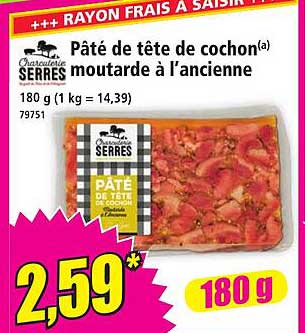 Pâté de tête de cochon(a) moutarde à l'ancienne