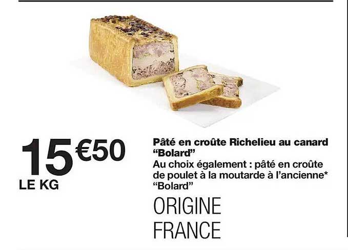Pâté en croûte Richelieu au canard “Bolard”
