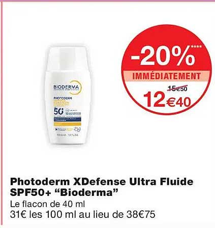 Photoderm XDefense Ultra Fluide SPF50+ "Bioderma"