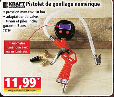Pistolet de gonflage numérique