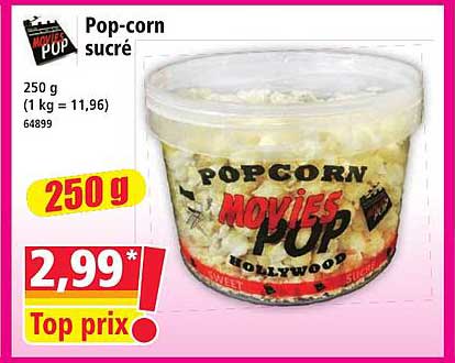 Pop-corn sucré