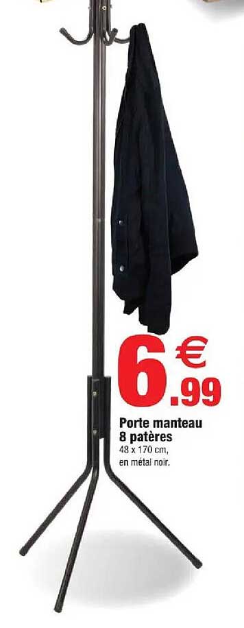 Porte manteau 8 patères