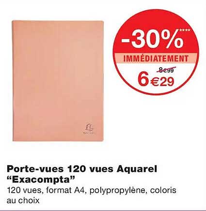 Porte-vues 120 vues Aquarel “Exacompta”