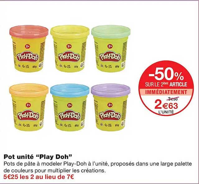 Pot unité “Play Doh”