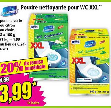 Poudre nettoyante pour WC XXL**