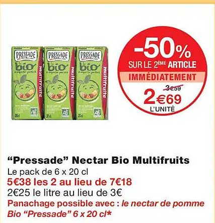 “Pressade” Nectar Bio Multifruiits