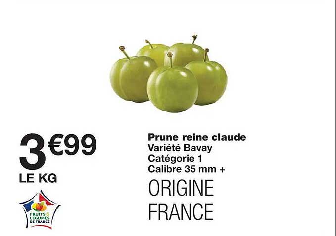 Prune reine claud