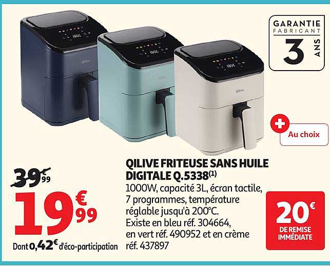 QILIVE FRITEUSE SANS HUILE DIGITALE 0.5338(1)