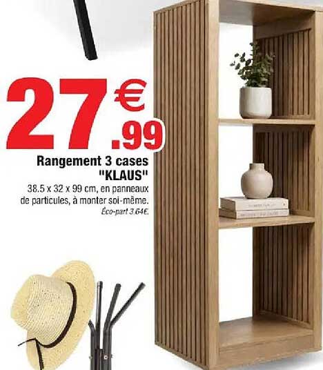 Rangement 3 cases "KLAUS"