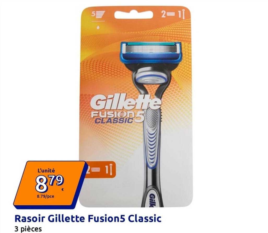 Rasoir Gillette Fusion5 Classic 3 pièces