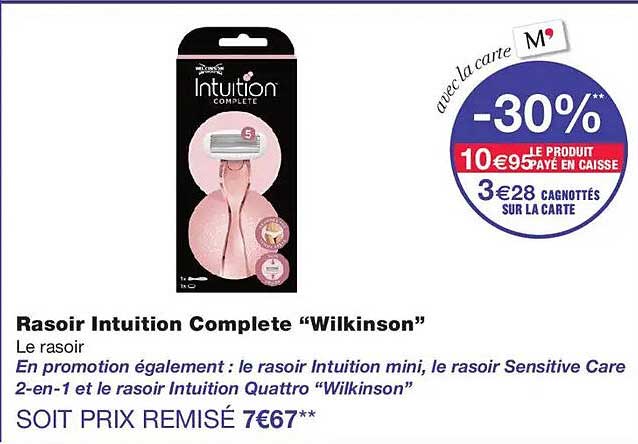 Rasoir Intuition Complete “Wilkinson”