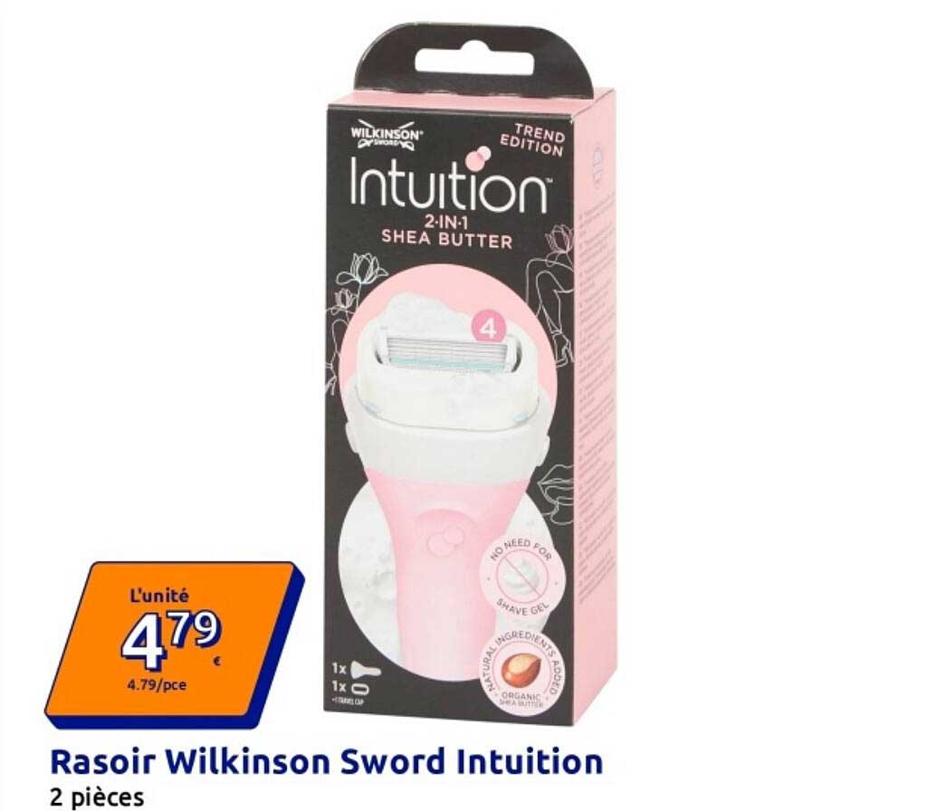 Rasoir Wilkinson Sword Intuition 2 pièces