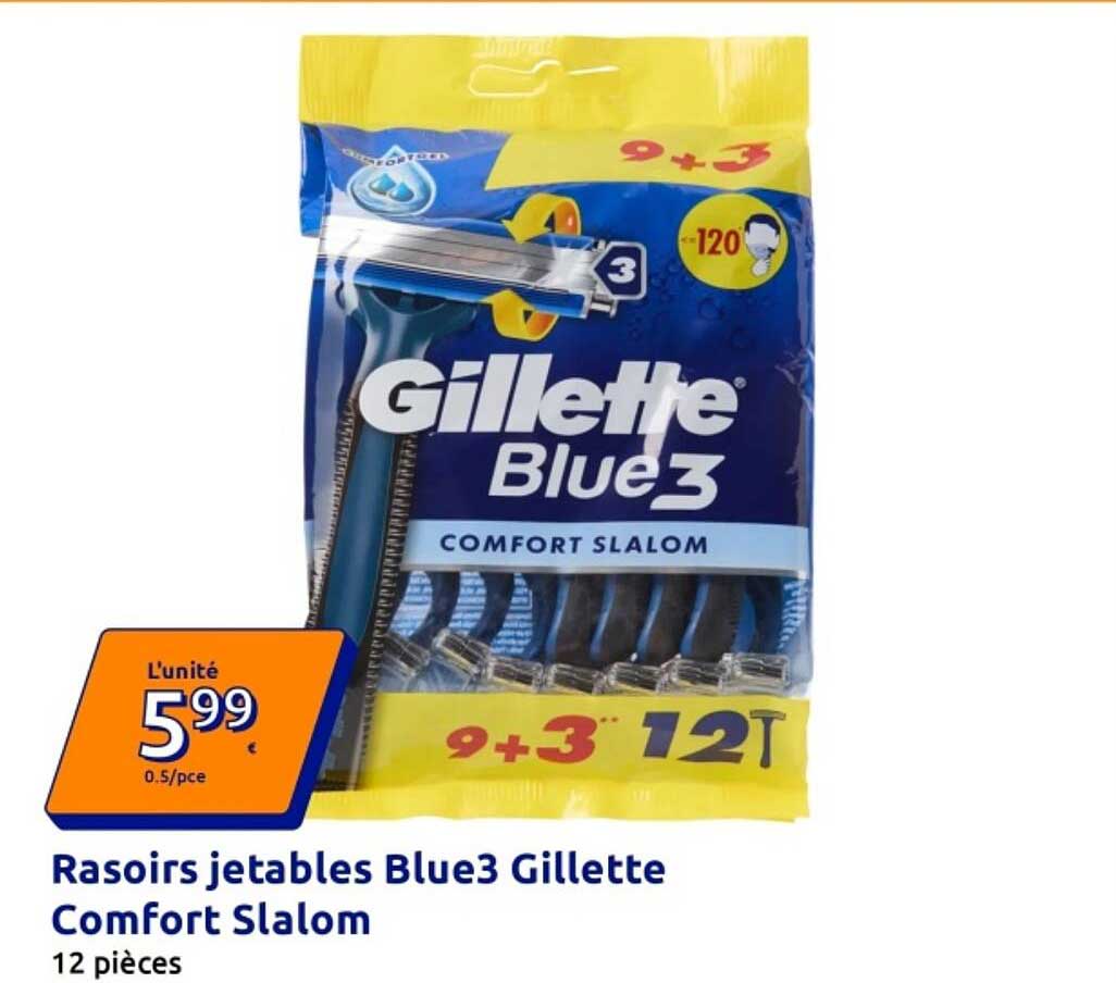 Rasoirs jetables Blue3 Gillette Comfort Slalom