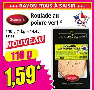Roulade au poivre vert(a)
