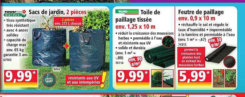 Sacs de jardin, 2 pièces