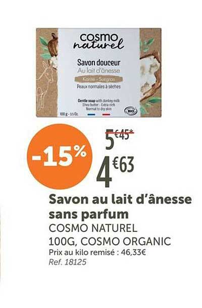 Savon au lait d’ânesse sans parfum