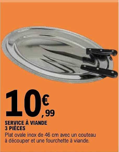 SERVICE À VIANDE 3 PIÈCES