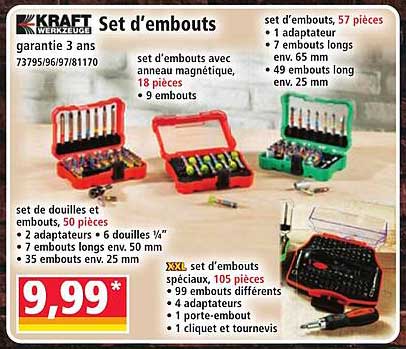 Set d'embouts