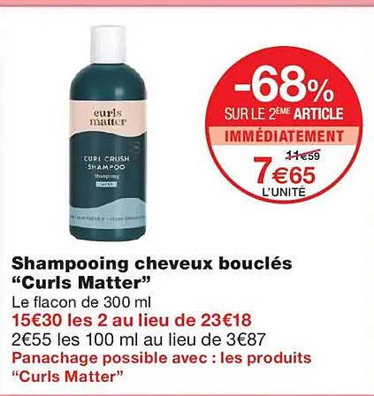 Shampooing cheveux bouclés “Curls Matter”