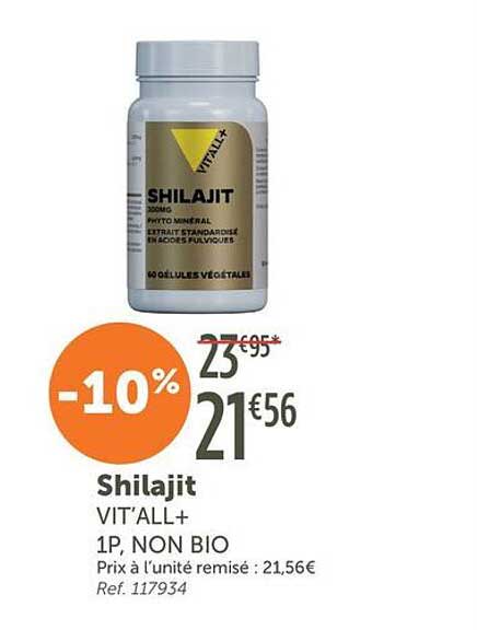 Shilajit VIT’ALL+ 1P, NON BIO