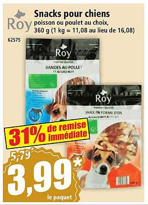 Snacks pour chiens