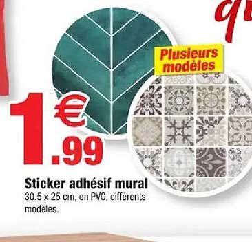 Sticker adhésif mural