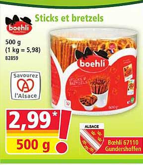 Sticks et bretzels
