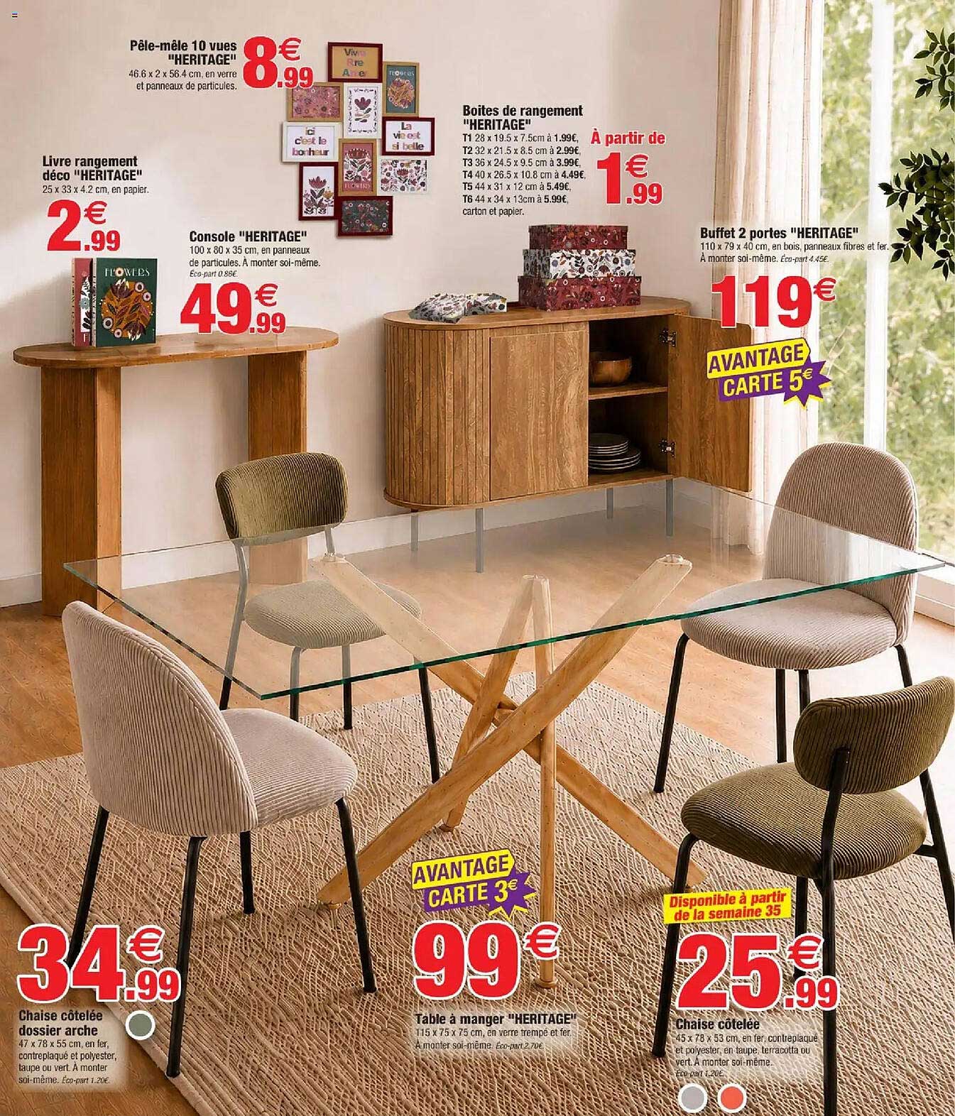 Table à manger "HERITAGE"