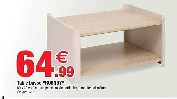 Table basse "ROUNDY"