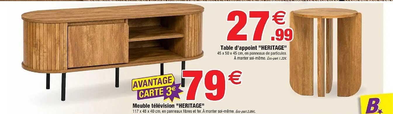 Table d'appoint "HERITAGE"