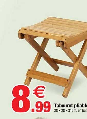 Tabouret pliable
