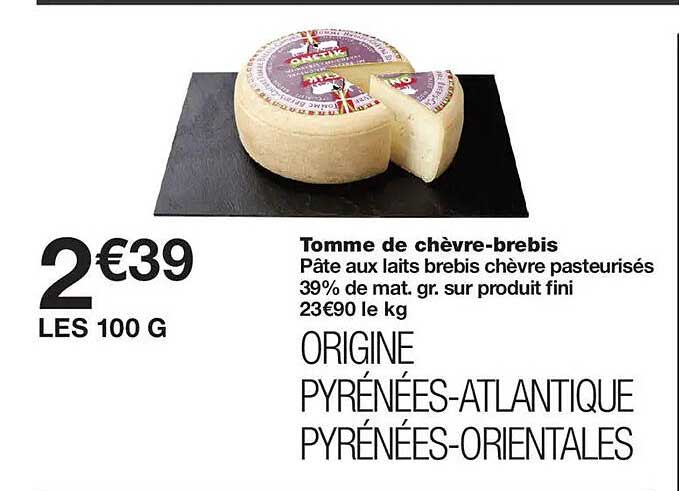 Tomme de chèvre-brebis