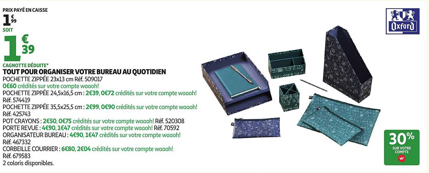 TOUT POUR ORGANISER VOTRE BUREAU AU QUOTIDIEN