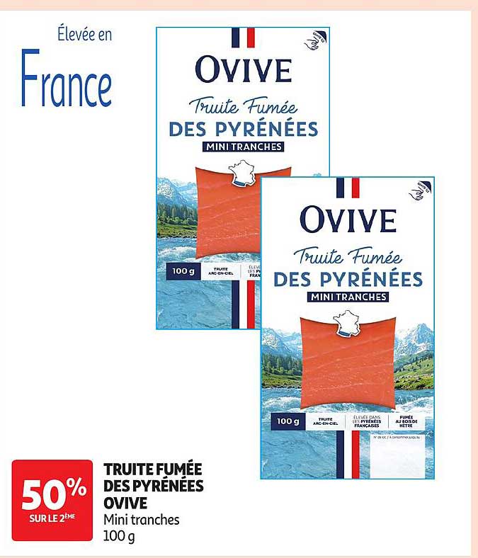 TRUITE FUMÉE DES PYRÉNÉES OVIVE Mini tranches 100 g