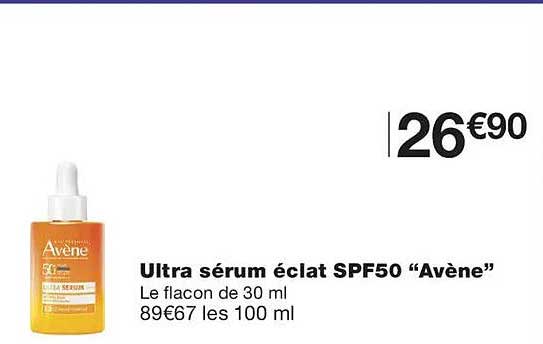 Ultra sérum éclat SPF50 “Avène”