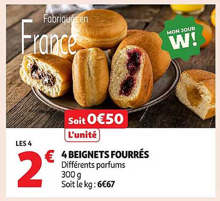 4 BEIGNETS FOURRÉS