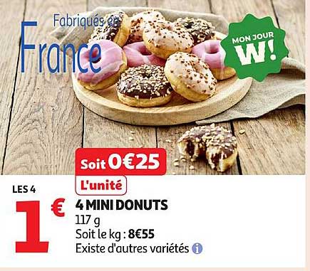 4 MINI DONUTS