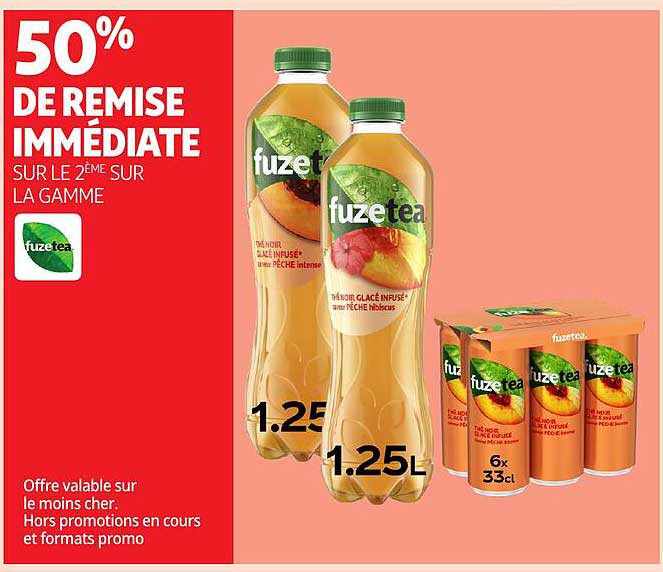 50% DE REMISE IMMÉDIATE SUR LE 2ÈME SUR LA GAMME