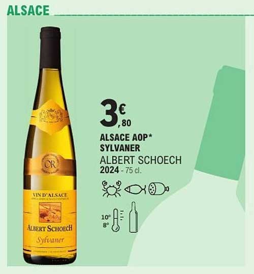 ALSACE AOP* SYLVANER ALBERT SCHOECH 2024 - 75 cl