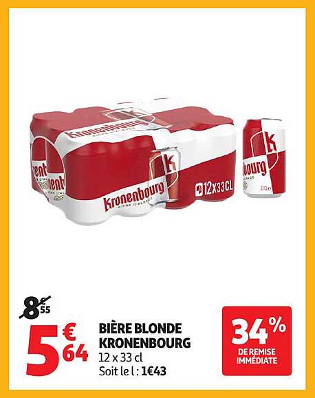 BIÈRE BLONDE KRONENBOURG