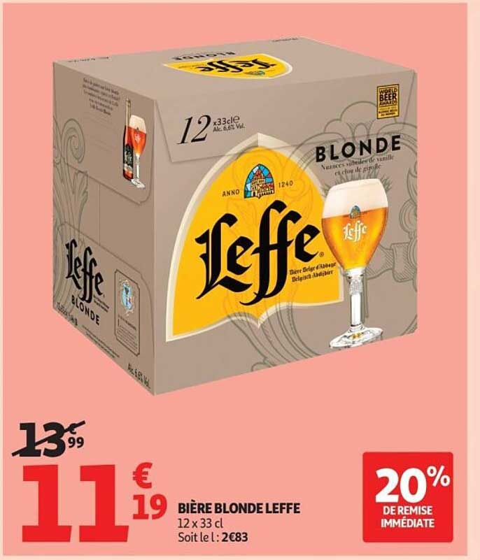BIÈRE BLONDE LEFFE