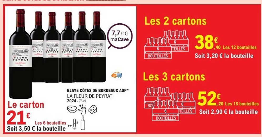 BLAYE CÔTES DE BORDEAUX AOP* LA FLEUR DE PEYRAT