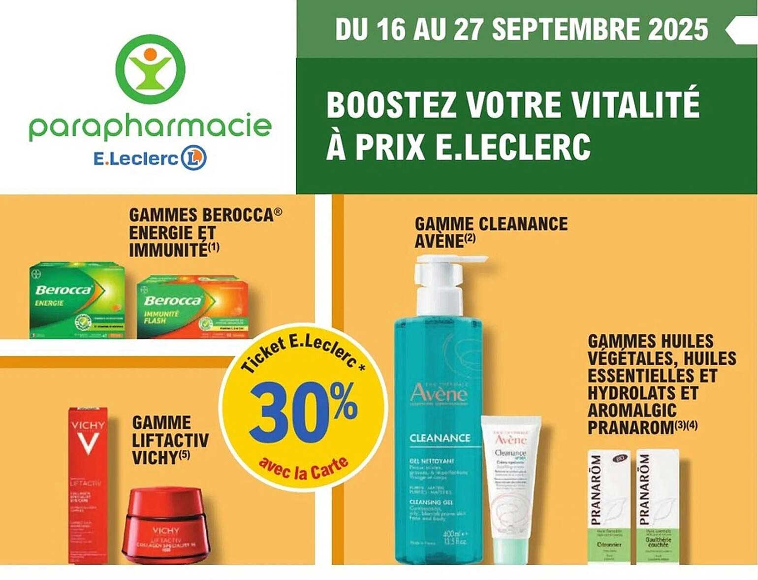 BOOSTEZ VOTRE VITALITÉ À PRIX E.LECLERC